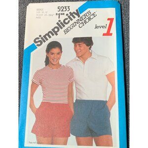 Simplicity Misses Shirt Sewing Pattern sz 10-12 5233 - uncut